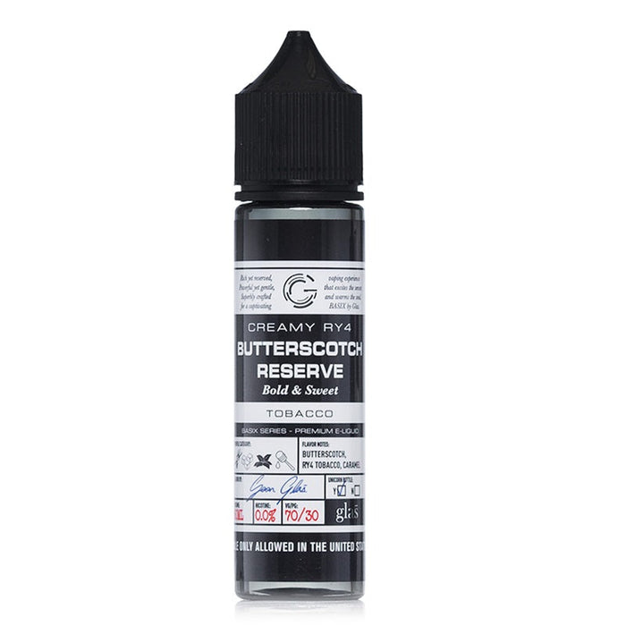 Glas Vapor Butterscotch Reserve - Basix Series E-liquid 60ml